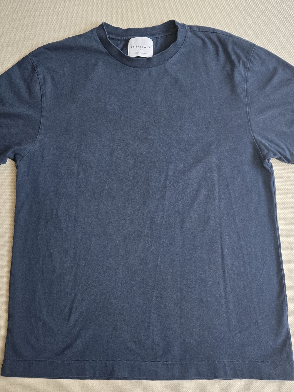 Inimigo Blue Men's T-Shirt Crew Neck Medium Portugal Short Sleeve Designer